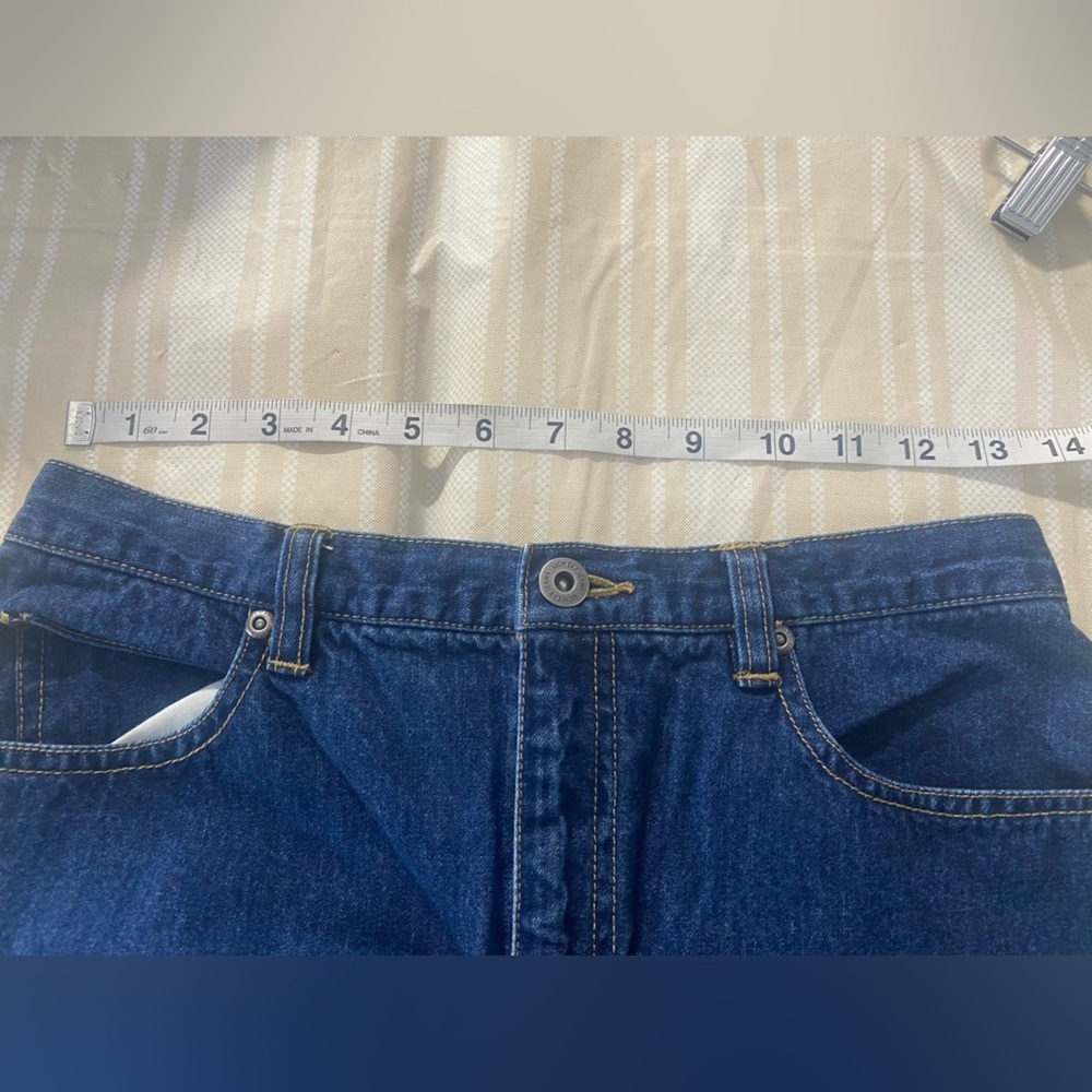 Liz Claiborne vintage Blue Denim long skirt petite 8P - Picture 5 of 6